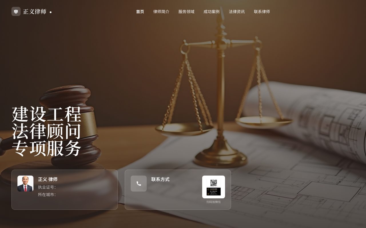 建设工程 · 棕褐典雅