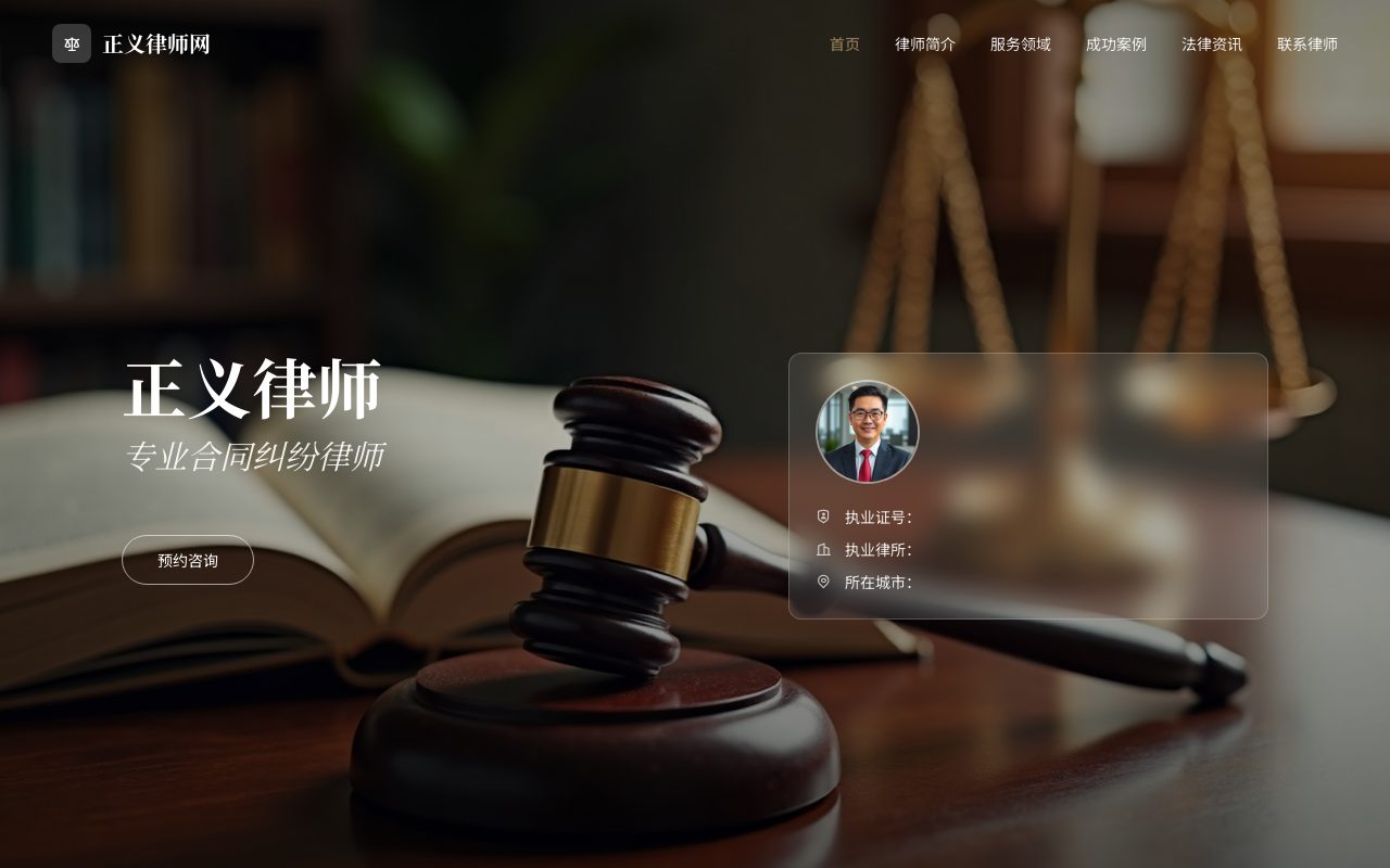 合同纠纷 · 古铜典雅