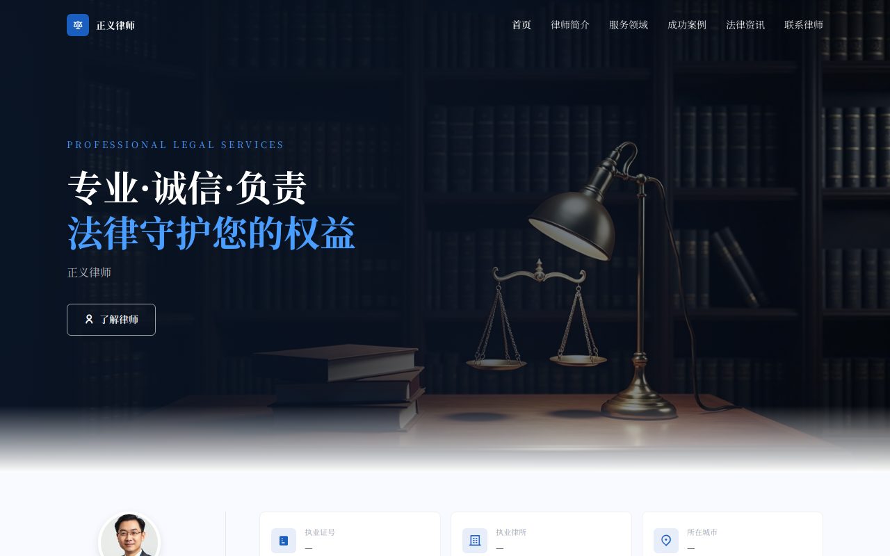 综合服务 · 经典蓝 Hero