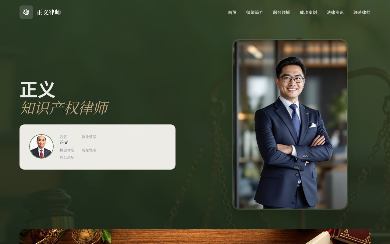 知识产权 · 苔藓绿典雅
