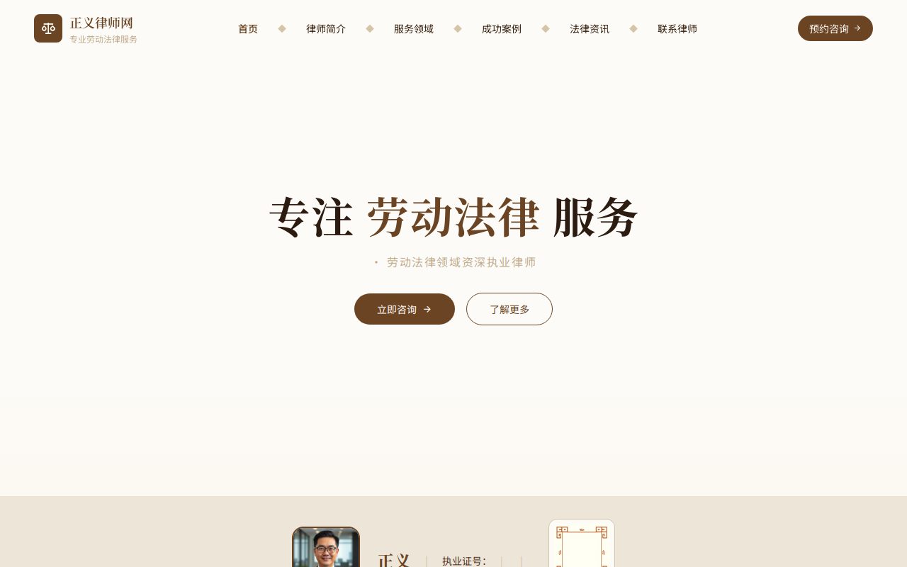 劳动工伤 · 茶褐文艺