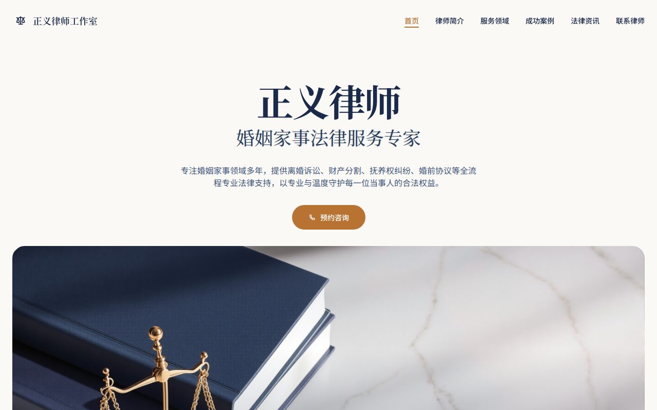 婚姻家事 · 典雅深蓝